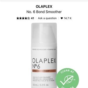 NEW Olaplex N 6 bond smoother leave in styling treatment